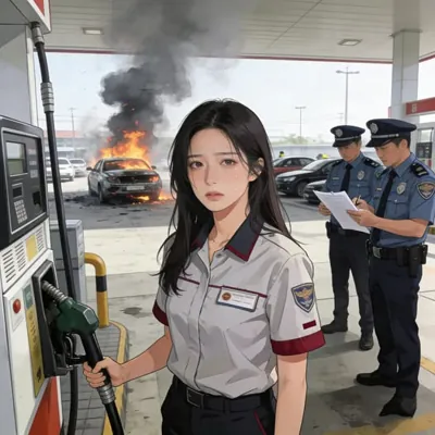 Bìa Nhân Viên Bơm Xăng Và Lời Nguyền Bảy Ngày