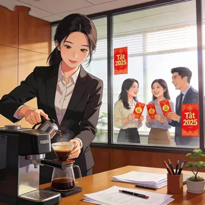 Bìa Tiền Thưởng Cuối Năm Của Tôi: Một Xu