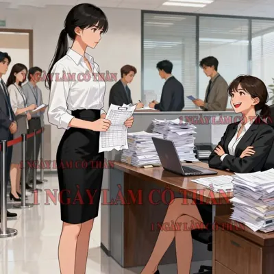 Bìa Cô gái 8 tệ khiến cả công ty chao đảo