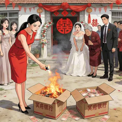 Bìa Ngày Đón Dâu, Của Hồi Môn Triệu Tệ Biến Thành Hai Thùng Tiền Âm Phủ