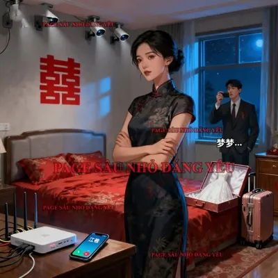 Bìa Live Stream Trong Phòng Tân Hôn